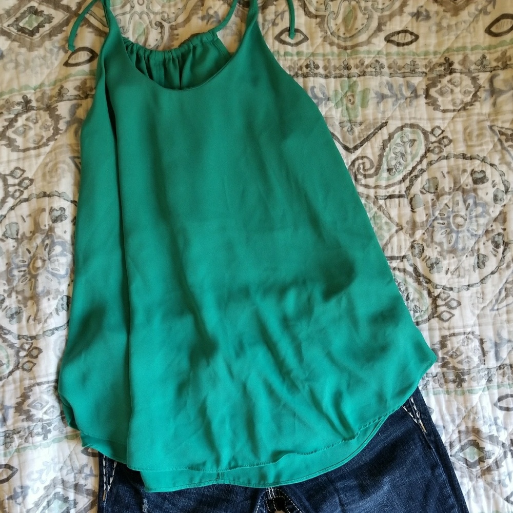 Teal blouse
